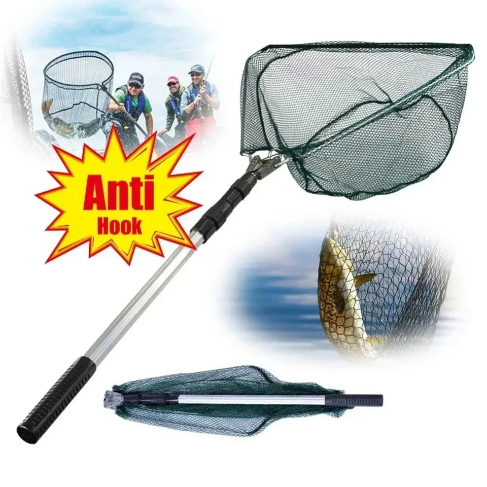 Portable 150/170cm Floor Net Collapsible Telescopic Fishing Rod